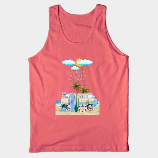 summer Tank Top by ART&LINES